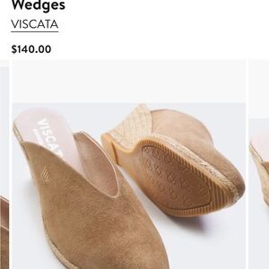 Viscata Truja suede espadrille mule - Women's Tan Wedges